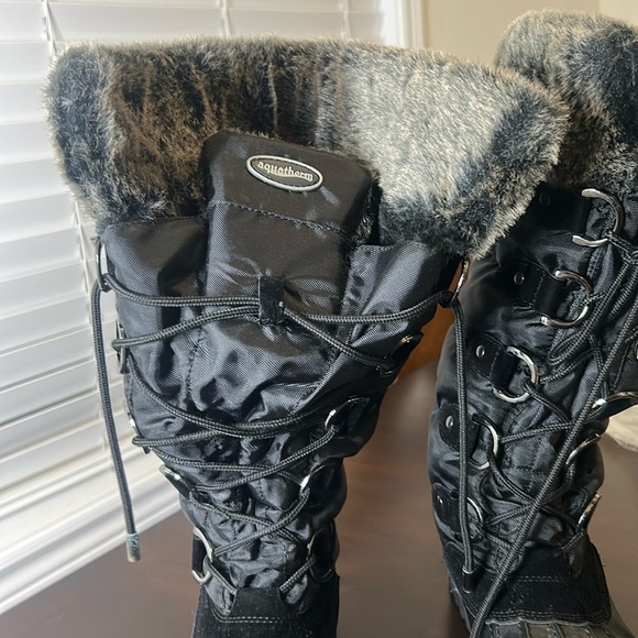 Aquatherm Canuck Winter Tall Boots Waterproof Faux Fur Anti-Slip Women’s Size 8 - Picture 13 of 13
